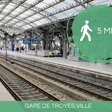 Le Safari - Face Gare - Parking - Familial & Architecte - Rent Immo Апартаменты Труа
